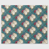 Twee schattig getrokken Eigenaars Cadeaupapier (Vlak)