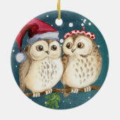 Twee schattig getrokken Eigenaars Keramisch Ornament (Achterkant)