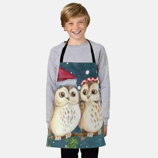 Twee schattig getrokken Eigenaars Schort (Gedragen)