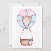 Twee schattige dieren ballon grillige verjaardag kaart (Achterkant)