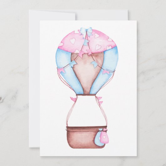 Twee schattige dieren ballon grillige verjaardag kaart (Achterkant)