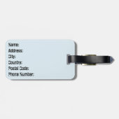 Twee schattige dolfijnen bagagelabel (Achterkant horizontaal)