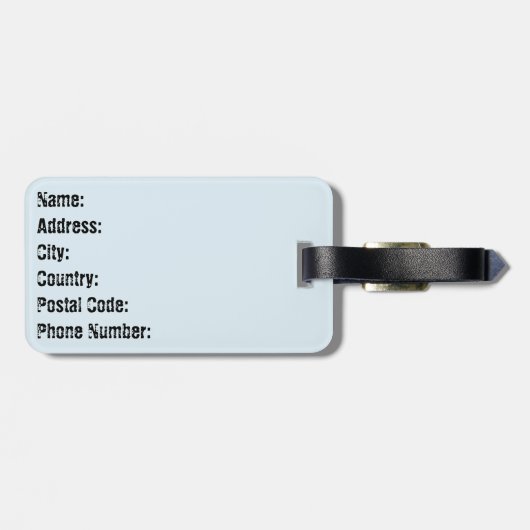 Twee schattige dolfijnen bagagelabel (Achterkant horizontaal)