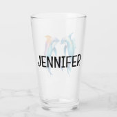 Twee schattige dolfijnen glas (Achterkant)