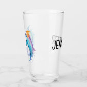 Twee schattige dolfijnen glas (Links)