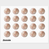 Twee Schattige Engelen Ronde Sticker (Vel)