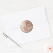 Twee Schattige Engelen Ronde Sticker (Envelop)