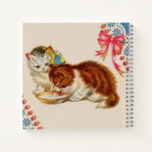 twee schattige kittens afdrukken notitieboek (Achterkant)