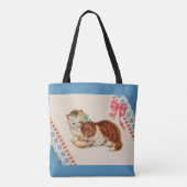 twee schattige kittens afdrukken tote bag (Achterkant)