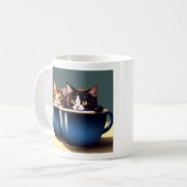 Twee schattige kittens in mokken full colour (Voorkant links)