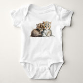 Twee Schattige Kittens Romper (Voorkant)