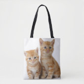 Twee Schattige Kittens Tote Bag (Voorkant)