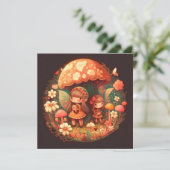 Twee schattige kleine meisjeselfen kaart (Staand voorkant)