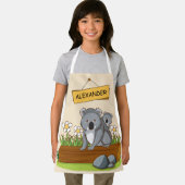 Twee schattige koala's die op een boomstam zitten schort (Insitu)