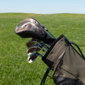 Twee schattige konijnen met sakura Golf Head Hoesj Golfheadcover (Insitu)