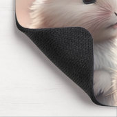 Twee schattige konijnen met sakura Mousepad Muismat (Hoek)