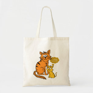 twee schattige, liefhebbende tijgers Ik hou altij Tote Bag
