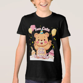 Twee schattige mensen om een gelukkige verjaardag Tri-Blend shirt