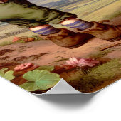 Twee Schattige  Munchkins in een pompoenpatch Poster (Hoek)