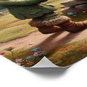 Twee Schattige  Munchkins in Landkleding Poster (Hoek)