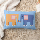 Twee schattige olifanten kussen (Deken)