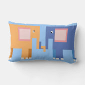 Twee schattige olifanten kussen (Achterkant)