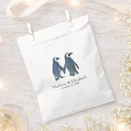Twee Schattige Pinguïns | Romantisch Huwelijk Bedankzakje