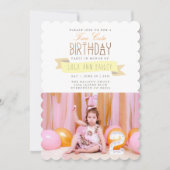 Twee Schattige | Tweede verjaardag partij foto Kaart (Voorkant)