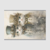 Twee Schattige Victoriaanse Steampunk Kittens CA3  Tissuepapier (Voorkant)