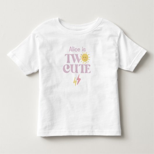 Twee Schattigee - 2e verjaardag T-shirt voor peute (Voorkant)