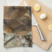 Twee Schattigee apen Theedoek (Quarter Fold)