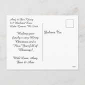 Twee Schattigee  Aziatische kinderen Kerst Feestdagenkaart (Achterkant)