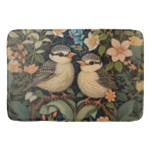Twee Schattigee Baby Birds Botanische Tuin Badmat (Voorkant)