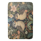 Twee Schattigee Baby Birds Botanische Tuin Badmat (Voorkant Verticaal)