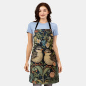 Twee Schattigee Baby Birds Botanische Tuin Schort (Gedragen)