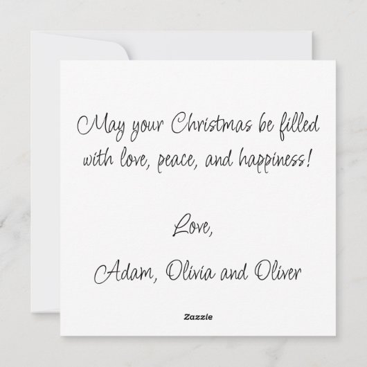 Twee Schattigee Beren in het bos op Xmas Feestdagenkaart (Achterkant)