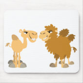 Twee Schattigee Cartoon Camels Mousepad Muismat (Voorkant)