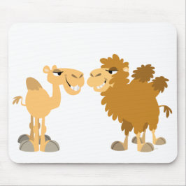 Twee Schattigee Cartoon Camels Mousepad Muismat