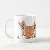 Twee Schattigee corgi’s Koffiemok (Links)