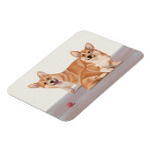 Twee Schattigee corgi’s Magneet (Linkerzijde)