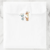 Twee Schattigee Happy Cartoon Goats Sticker (Tas)