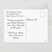 Twee Schattigee  kinderen kerst Feestdagenkaart (Achterkant)