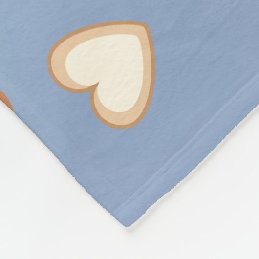 Twee Schattigee kleine schapen op blauw Fleece Deken (Hoek)