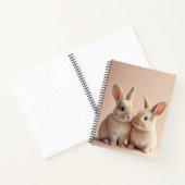 Twee Schattigee konijnen Notitieboek (Binnen)