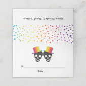 Twee schedel en een homopbruiloft plaatskaartje (Buitenkant ongevouwen)