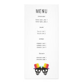 Twee schedelgroepen met een pet homopenkaart reclamekaart (Achterkant)