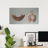 Twee scheermessen van de begraafplaats Hallstatt Poster (Thuiskantoor)