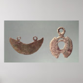 Twee scheermessen van de begraafplaats Hallstatt Poster (Voorkant)