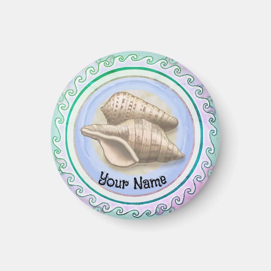 Twee schelpen magneet (Voorkant)