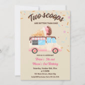 Twee schepjes zijn beter dan één verjaardagsfeestj kaart (Voorkant)